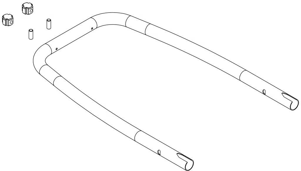 1 Дуга під фіксатори рам 52595 (Thule VeloCompact) уцінка