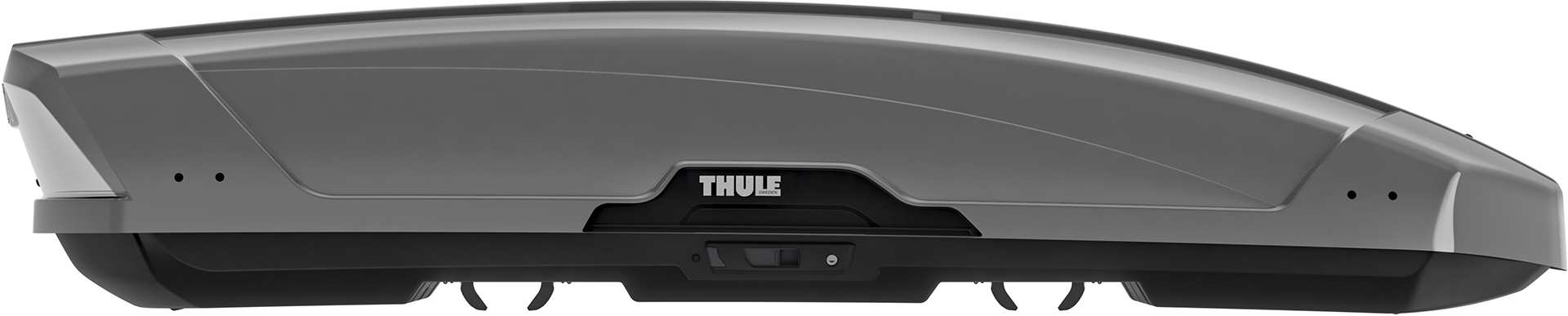 Stylish and spacious roof-mounted cargo box, optimized for ease of use. Бокс Thule Motion XT XXL Titan сірий на 610л