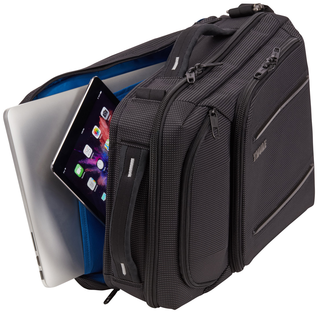 20099139_Thule Crossover 2 Messenger (Black)(5) Рюкзак-Наплічна сумка Thule Crossover 2 Convertible Laptop 15.6″ Bag (Black) 3203841