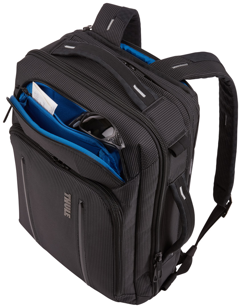 20099139_Thule Crossover 2 Messenger (Black)(7) Рюкзак-Наплічна сумка Thule Crossover 2 Convertible Laptop 15.6″ Bag (Black) 3203841