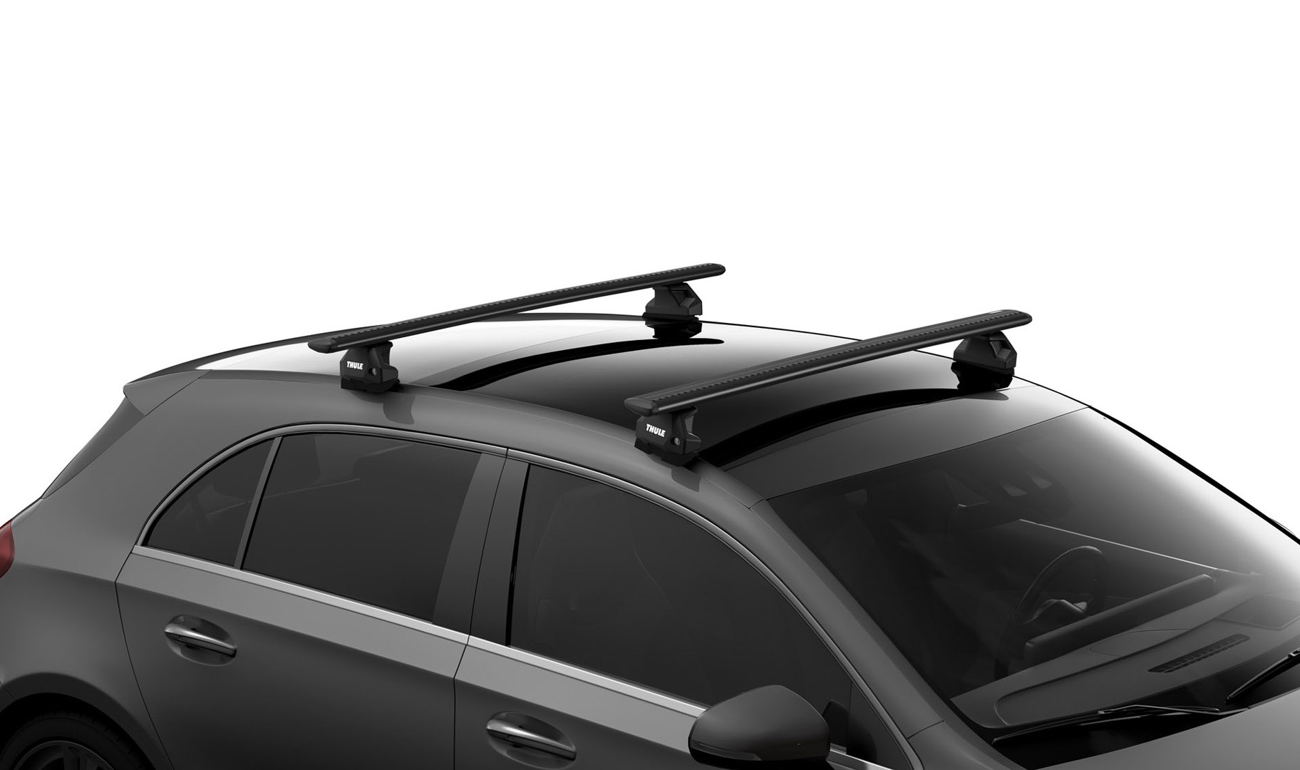 23099325_Thule Evo WingBar Black (7107)(2) Багажник (комплект) в штатні місця Thule 7107 + Kit серіі 7ххх + Thule WingBar 711x Black