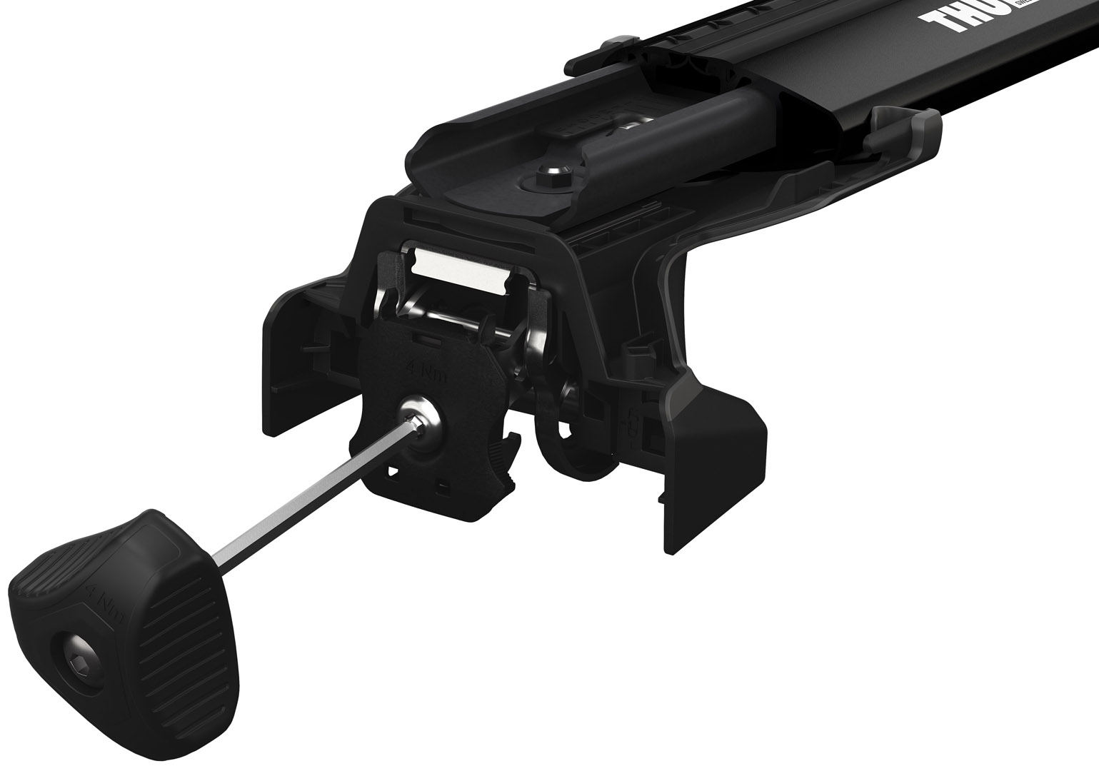 23099329_Thule Edge Fixpoint Black (4) Багажник (комплект) в штатні місця Thule 7207 + Kit серіі 7ххх + Thule WingBar Edge 721x Black