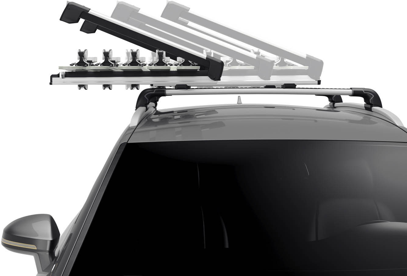 57183_Thule SnowPack Extender 7325 (6) Багажник Thule SnowPack Extender 7325 висувнее для перевезення лиж и сноубордів
