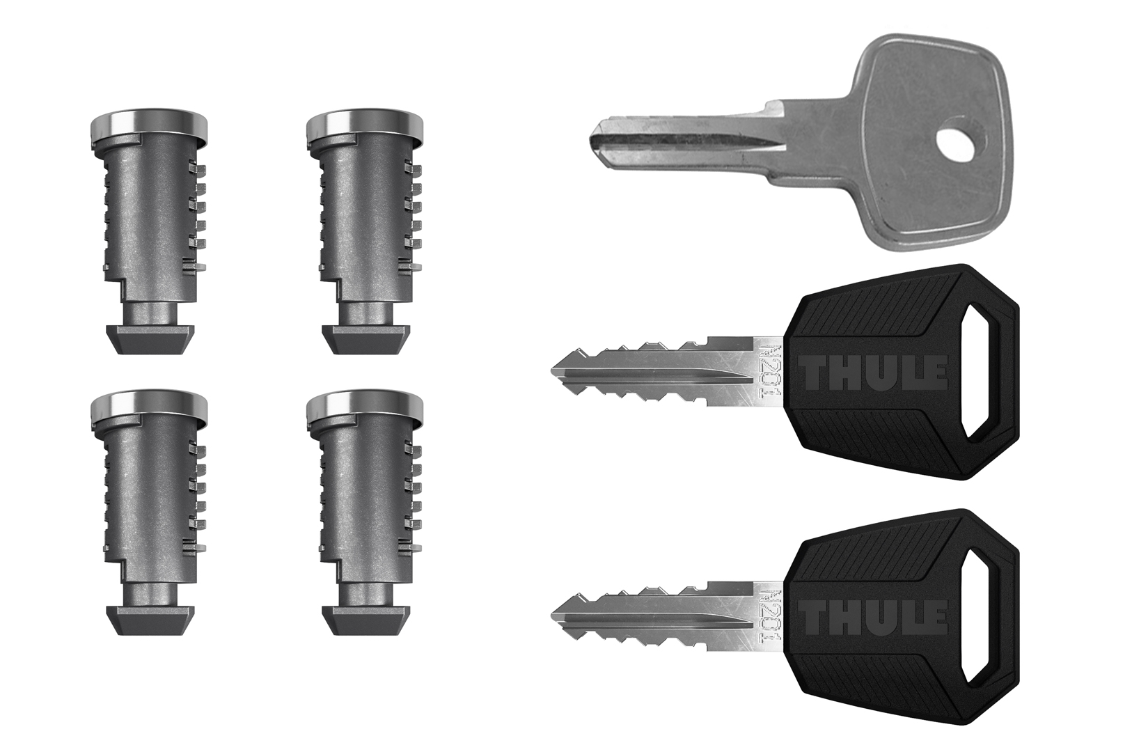 Thule One-Key System 4504 (4 замки + ключ) К-т ключів з лічинками (4 шт) Thule One-Key System 4504 (TH 4504)
