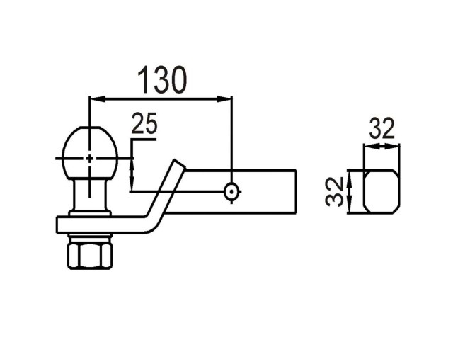 99cc5a519de12c5ef32a94b314af897b Вставка фаркопа 32х32мм