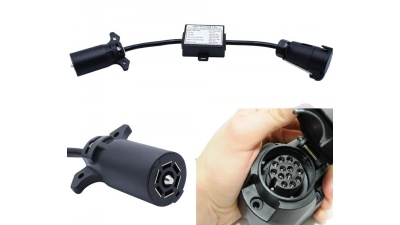 Перехідник адаптер на американську розетку фаркопа с 7pin (USA) на 13pin (EU)