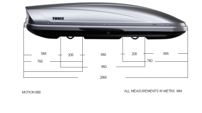 Б/у бокс Thule Motion XL (800) black чорний глянець на 460л