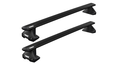 Багажник чорний (комплект) для авто з  гладким дахом Thule 7105 + Kit серіі 5ххх + Thule WingBar Edge 711х