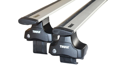 Багажник (комплект) для гладкого даху Thule 754 + Kit 1ххх + Thule WingBar 96х б/в