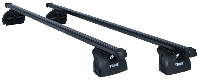 Багажник (комплект) для автомобилей с штатными местами Thule 753 + Kit серии 3ххх + SquareBar черный 76X Багажник (комплект) в штатні місця Thule 753 + Kit 3ххх + SquareBar 712X