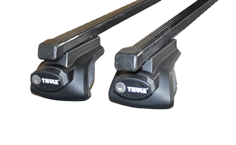 Thule 757 SquareBar комплект на стандартні рейлінги (б/в) Багажник (комплект) для авто з стандартними рейлінгами Thule 757 + SquareBar 712X б/в