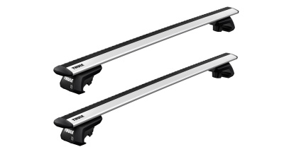 Багажник (комплект) для авто з рейлінгами Thule WingBar EVO 711x Silver + Thule 7104 EVO