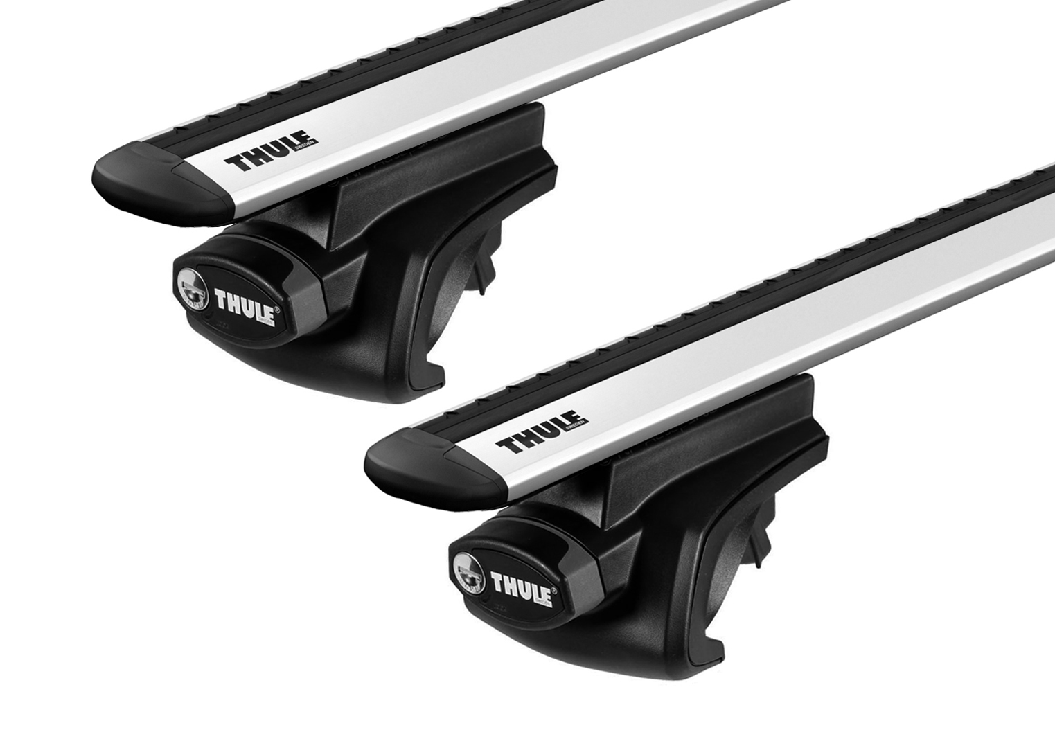 Thule WingBar EVO 711x + 757 — комплект на рейлінги б/в Багажник (комплект) для авто з стандартними рейлінгами Thule WingBar EVO 711x + Thule 757 (7104) б/в