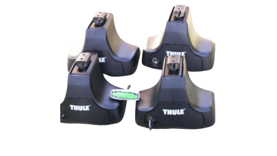 Багажник (комплект) для гладкого даху Thule WingBar EVO Black + Thule 754 (7105)+ Kit 1ххх б/в