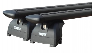 Багажник (комплект) для авто з інтегрованими рейлінгами Thule WingBar EVO Black + Thule 753 + Kit 4ххх б/в
