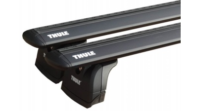 Багажник (комплект) для авто з штатними місцями Thule WingBar EVO Black + Thule 753 + Kit 3ххх б/в (як 7107)