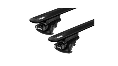 Багажник (комплект) для авто з стандартними рейлінгами Thule WingBar EVO 711x Black + Thule 757 (7104) б/в